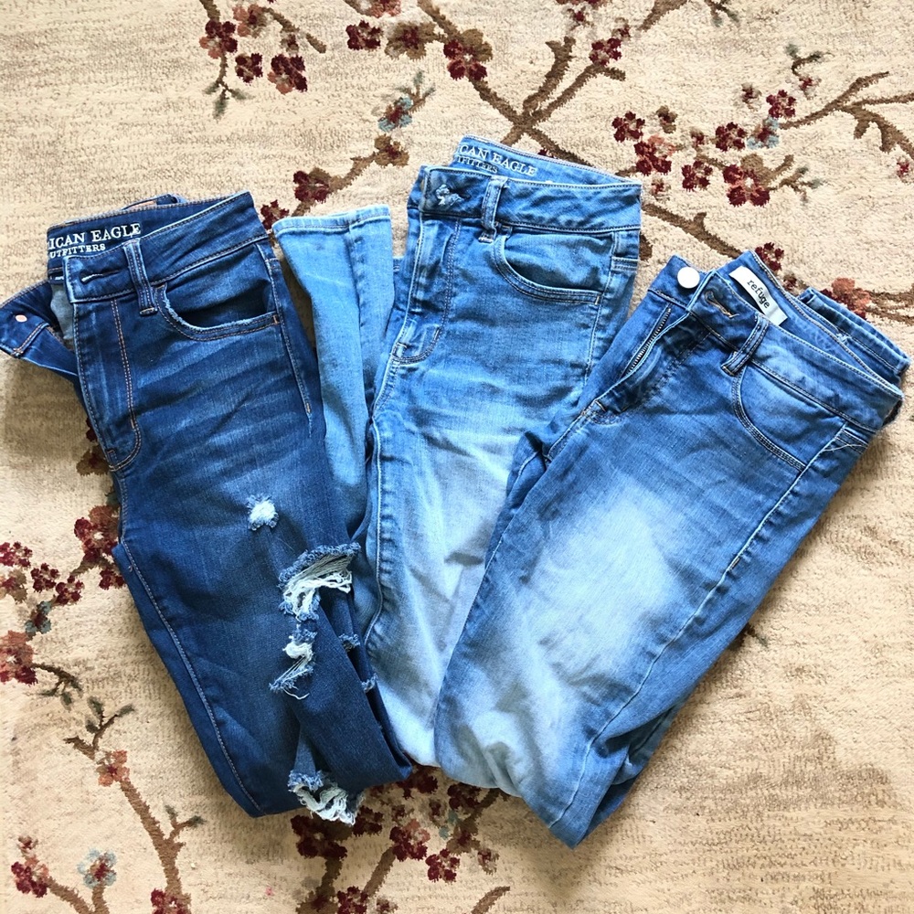 American Eagle Refuge Jeans Bundle Sz 2 Stretch